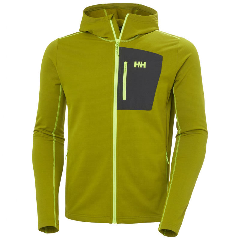 Helly Hansen Versalite s kapucí, fleece mikina, pánská, zelená
