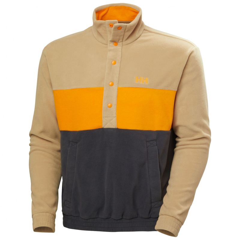 Helly Hansen Daybreaker Hugg Snap, fleece mikina, pánské, béžová