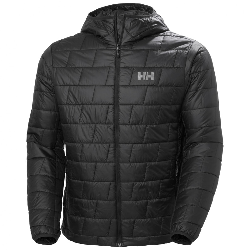 Helly Hansen Lifaloft Hooded, vláknová péřová bunda, pánská, černá