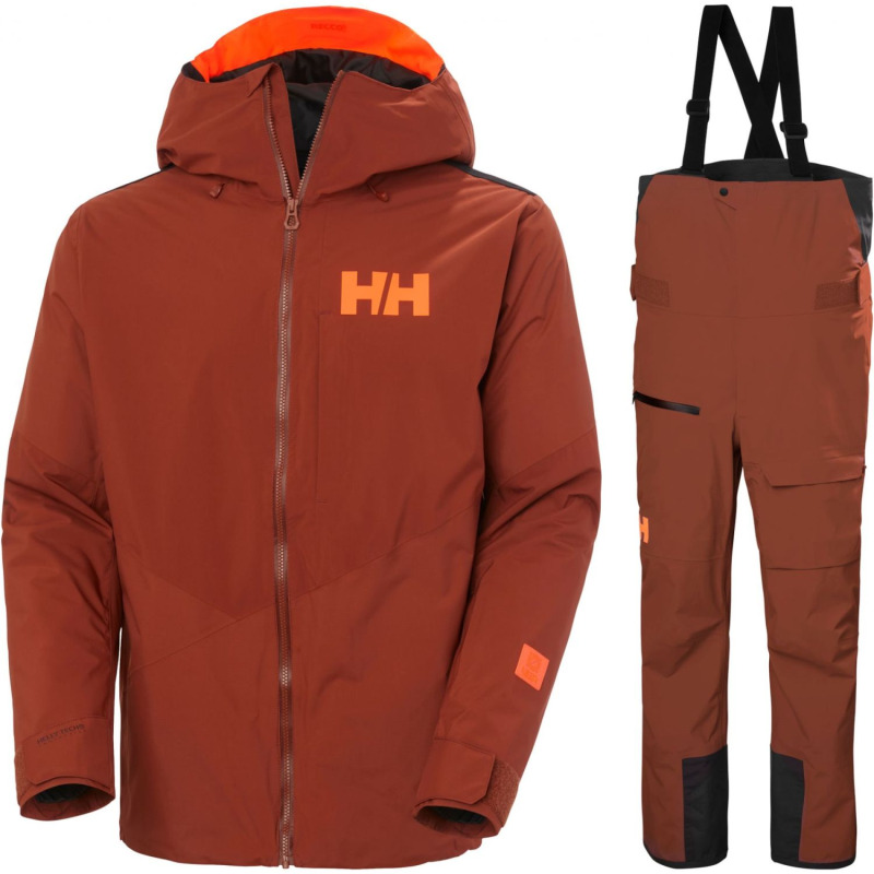Helly Hansen Powerdreamer 3.0 Lyžařská sada, pánská, hnědá