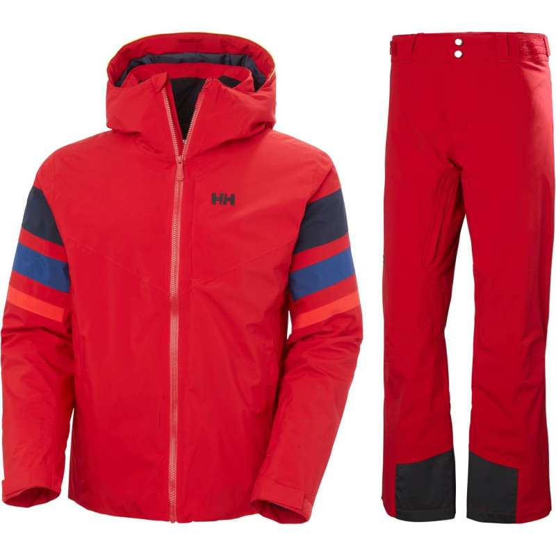 Helly Hansen Panoramic Ins Lyžařská sada, pánská, červená