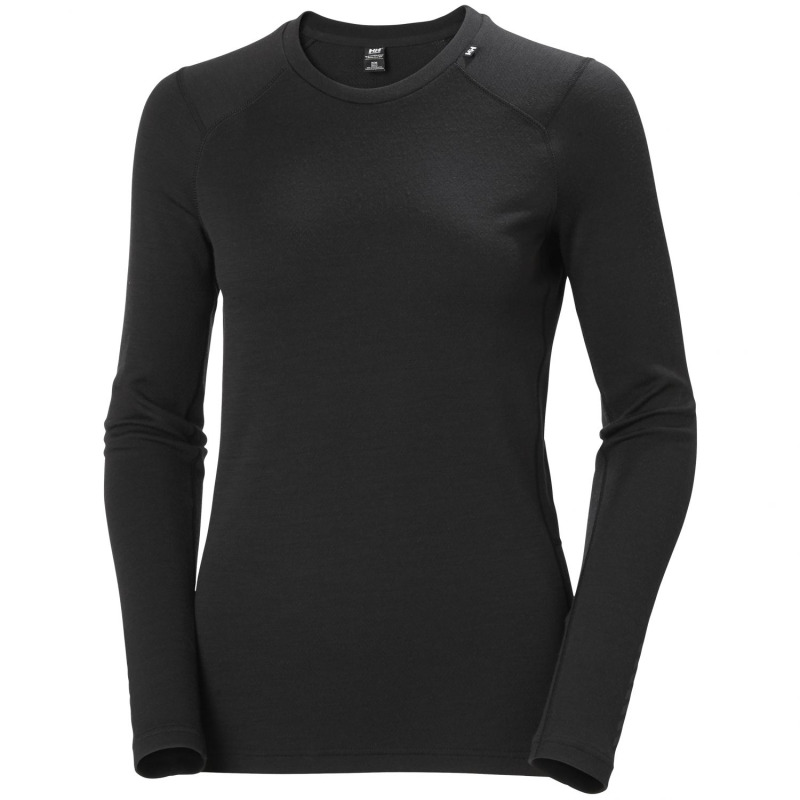 Helly Hansen Lifa Merino Midweight Crew, dámské, černá
