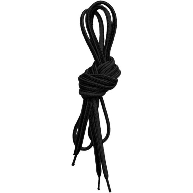 Lundhags Round Shoe Laces 150CM, tkaničky, černá