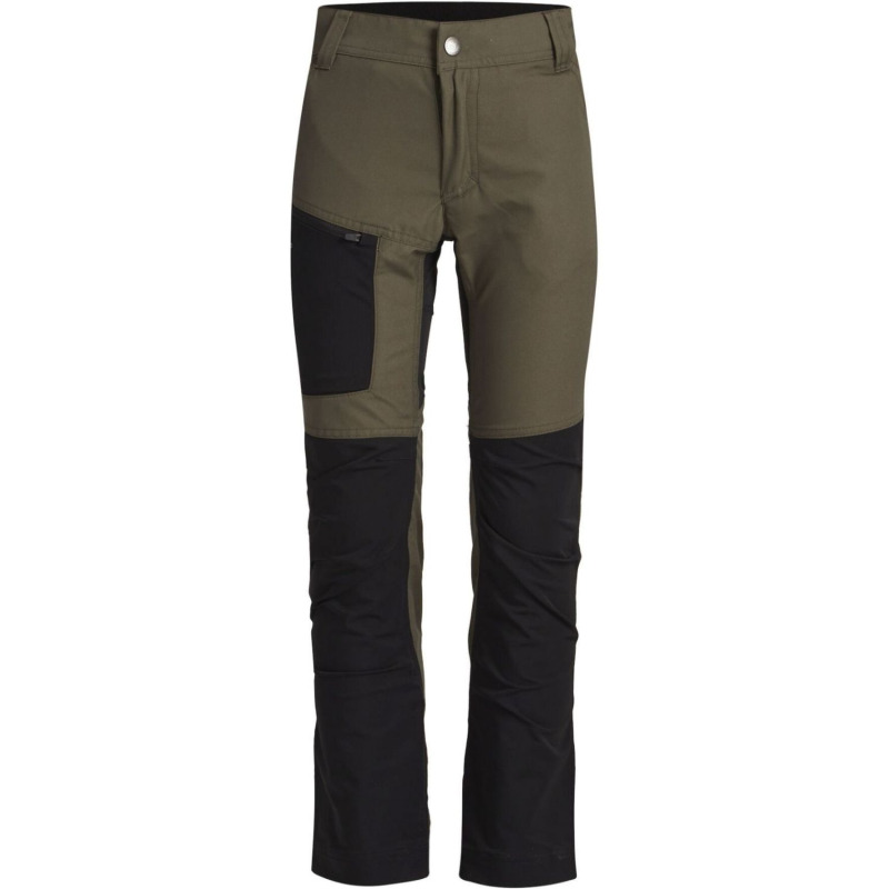 Lundhags Fulu Stretch Hybrid Pant JR, turistické kalhoty, zelená/černá