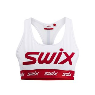 Swix Roadline dámská sportovní podprsenka bright white/fiery red, vel: L