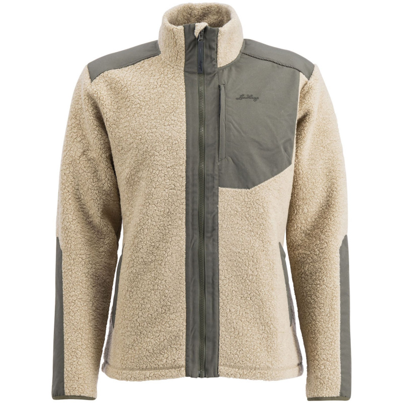 Lundhags Saruk Wool Pile Mid Full Zip M, střední vrstva, béžová