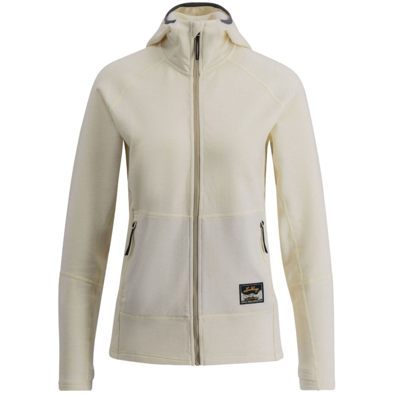 Lundhags Tived Merino Hoodie, střední vrstva, dámské, bílá