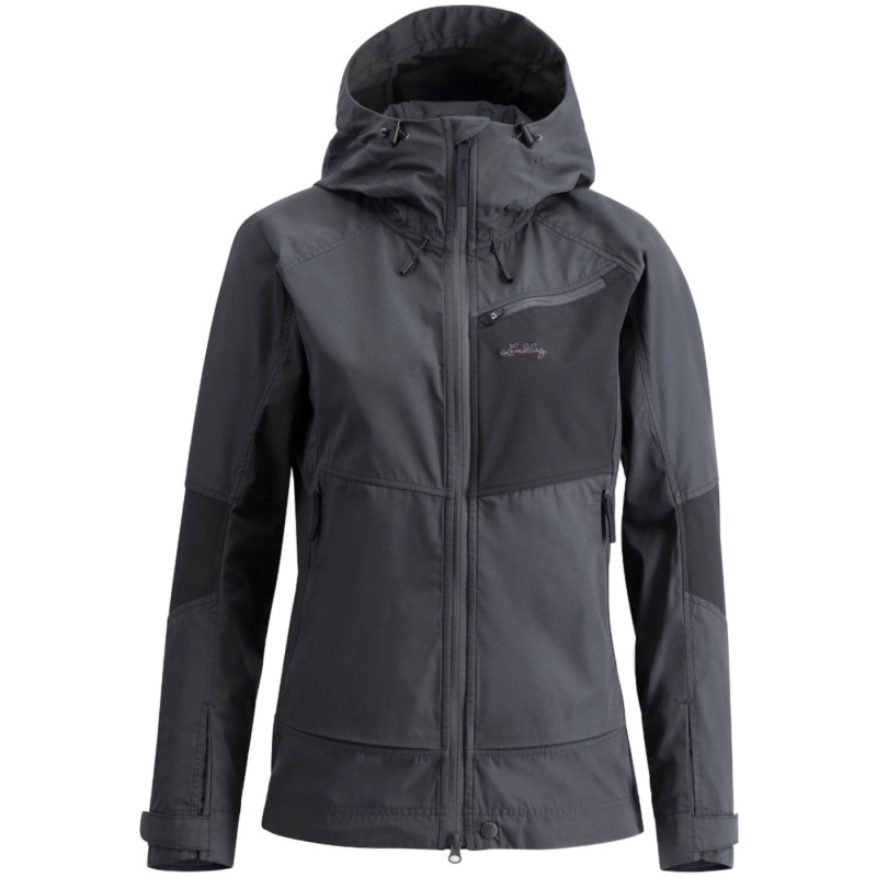 Lundhags Tived Stretch Hybrid Jacket, softshell bunda, dámská, šedá