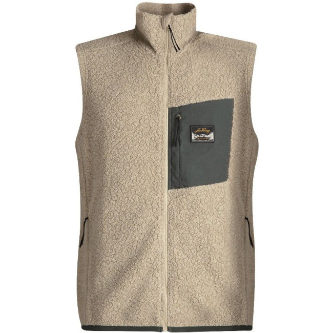 Lundhags Flok Wool MS Pile Vest, střední vrstva, béžová