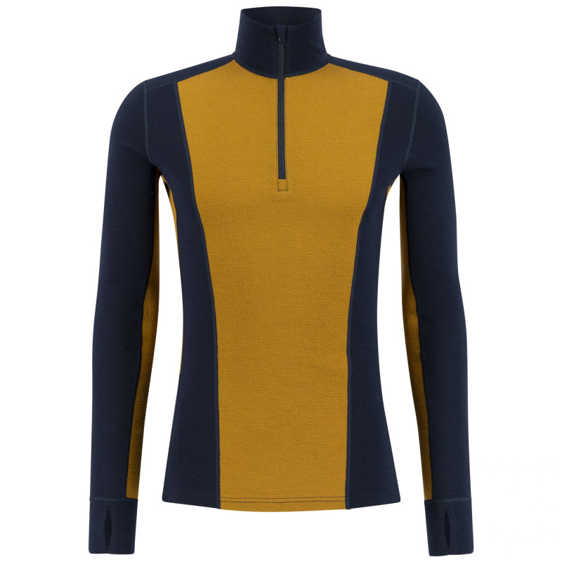 Ulvang Peak Map Half Zip, lyžařská spodní košile, pánská, tmavě modrá/cathay spice