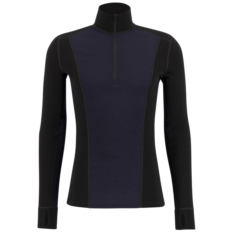 Ulvang Peak Map Half Zip, lyžařská spodní košile, pánská, černá/tmavě modrá