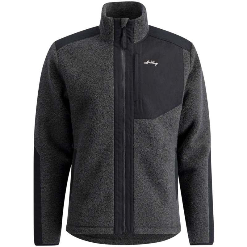 Lundhags Saruk Wool Pile Mid Full Zip, střední vrstva, pánské, šedá
