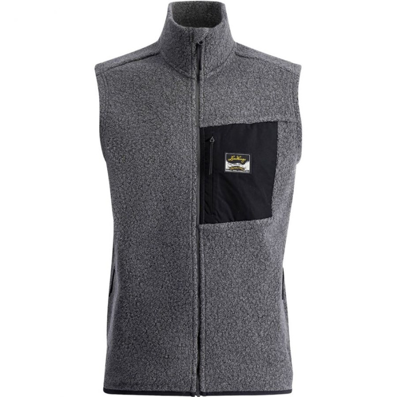 Lundhags Flok Wool Ms Pile Vest, střední vrstva, pánské, šedá