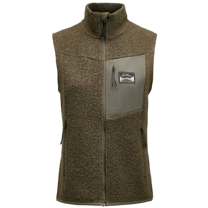 Lundhags Flok Wool Pile Vest, střední vrstva, dámské, zelená