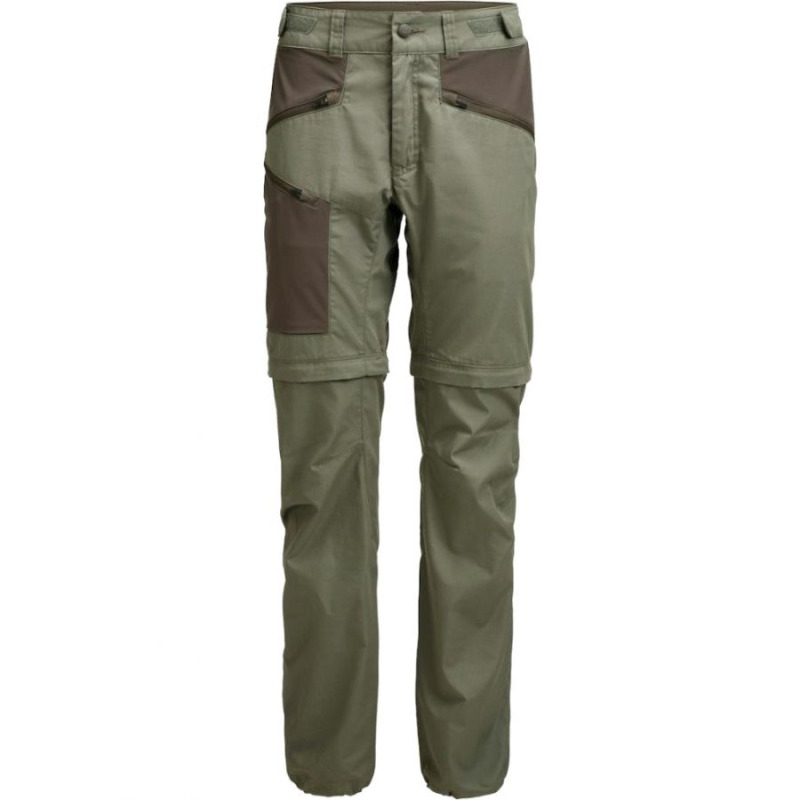 Lundhags Tived Zip-off Pant, turistické kalhoty, dámské, zelené