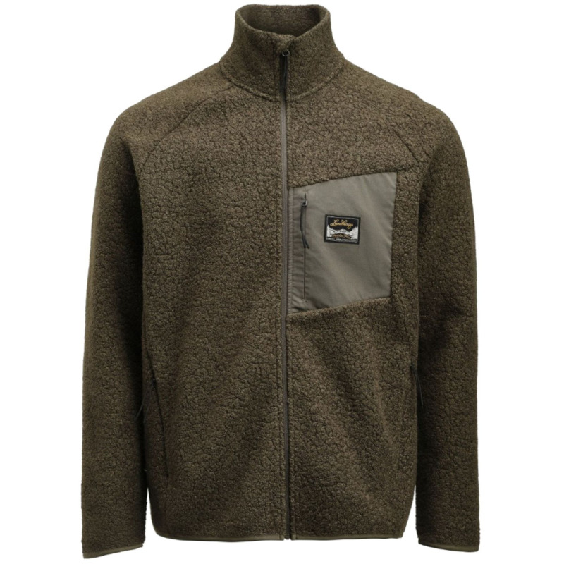 Lundhags Flok Wool Ms Pile, střední vrstva, pánské, zelená