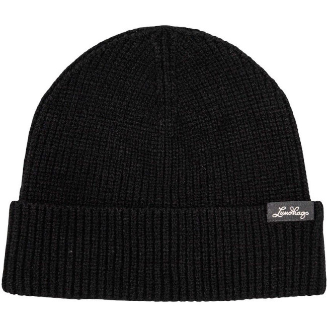 Lundhags Core Ribbed Beanie, čepice, černá