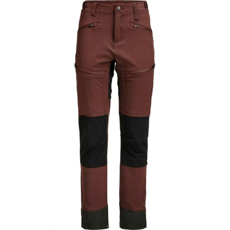 Lundhags Padje Stretch Pant, turistické kalhoty, dámské, červená/černá
