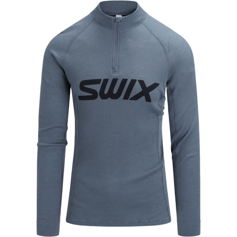 Swix RaceX Merino Half Zip, pánské, šedá