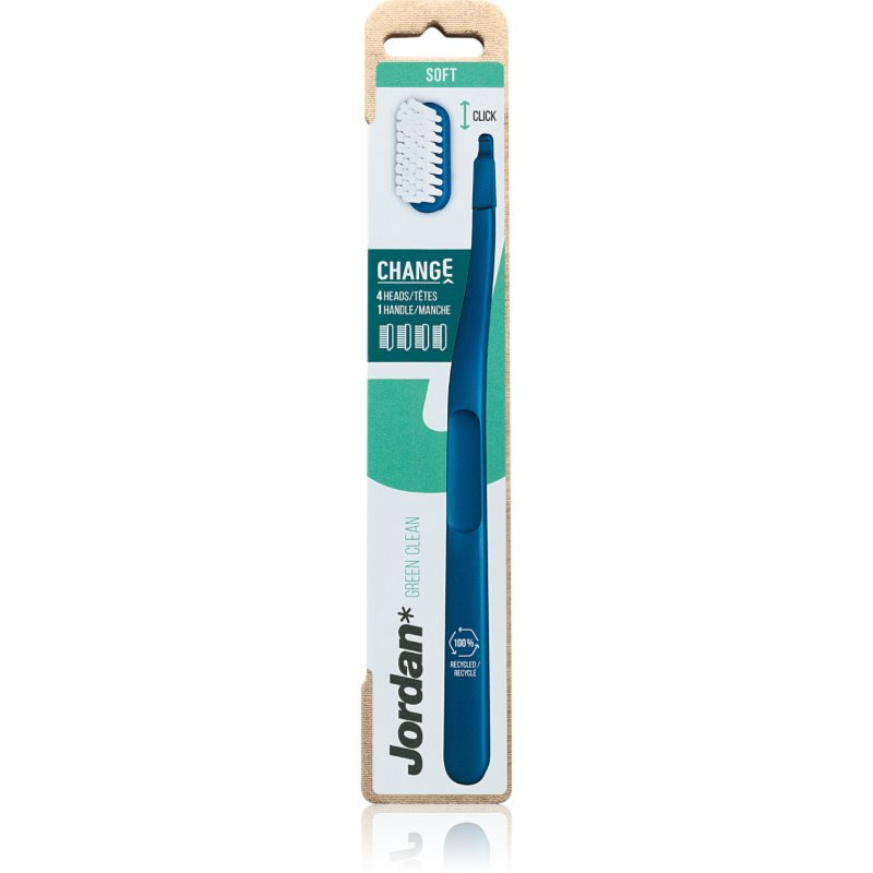 Jordan Change Green Clean Soft 4 head zubní kartáček 1 ks
