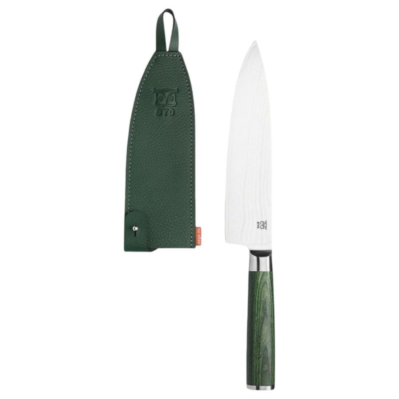Oyo Skarvet Smaragd Chef´s Knife, kuchyňský nůž, zelený