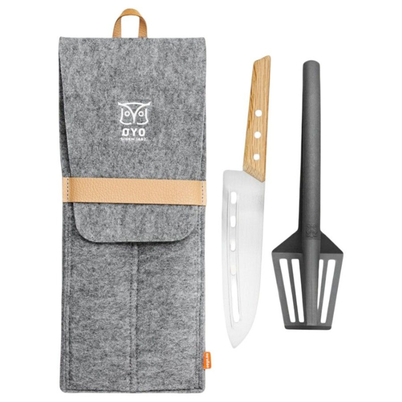 Oyo Duo Hiking BBQ Set, grilovací sada, šedá