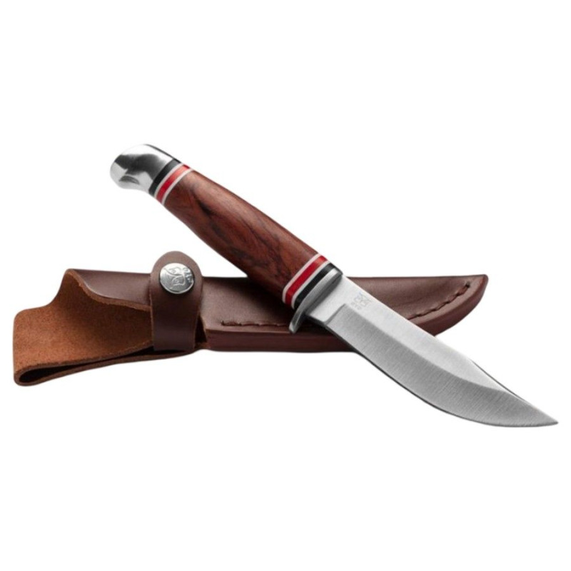 Oyo Geilo Knife W/ Leather Sheath, lovecký nůž, hnědý