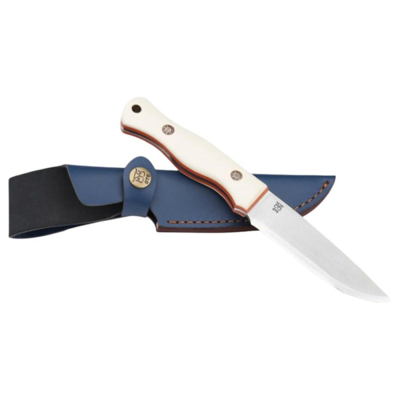 Oyo Svalbard Knife W/ Leather Sheath, nůž, bílý