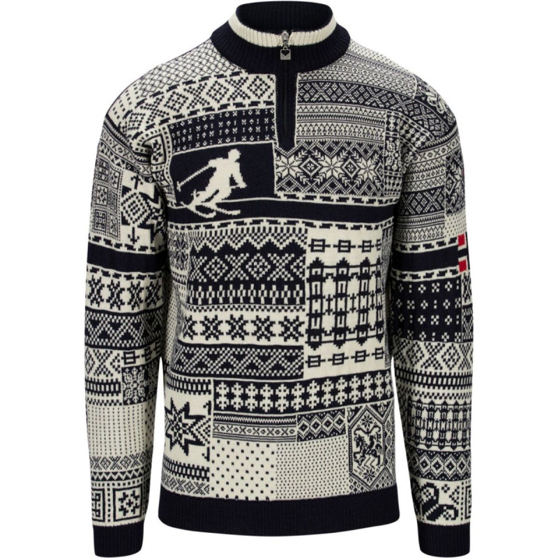 Dale of Norway History svetr, fleecová mikina, pánská, navy offwhite
