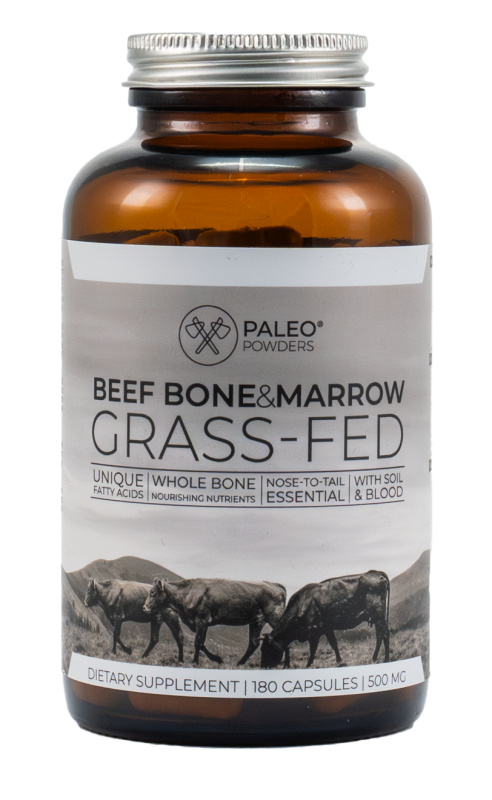 Hovězí kostní dřeň (grass- fed) - 180 kapslí (Paleo Powders)