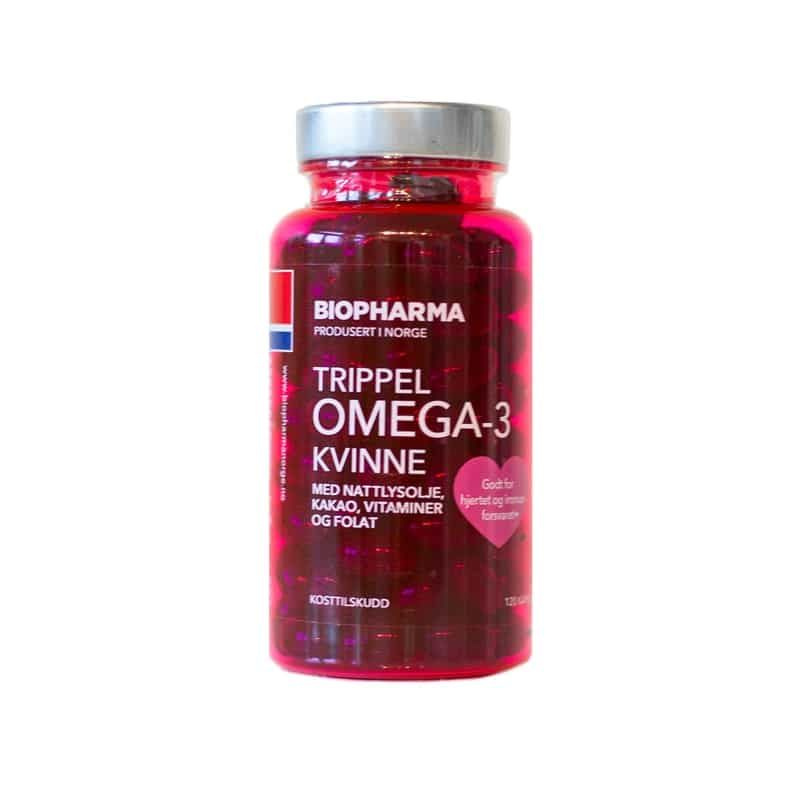 Biopharma Trippel OMEGA 3 Quinne Cocoa, 120 kapslí