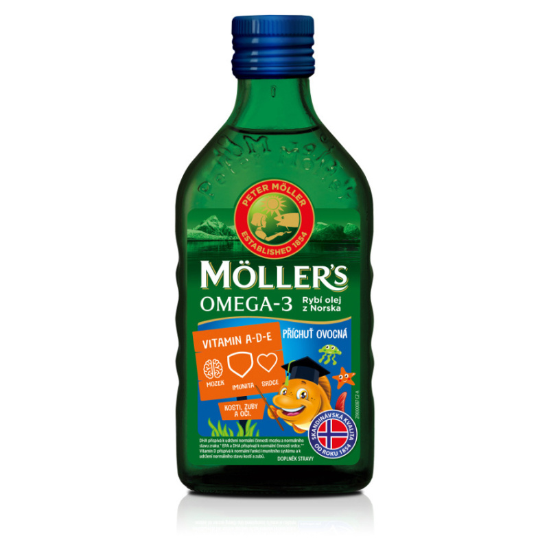 Mollers Omega 3 Ovocná příchuť 250ml