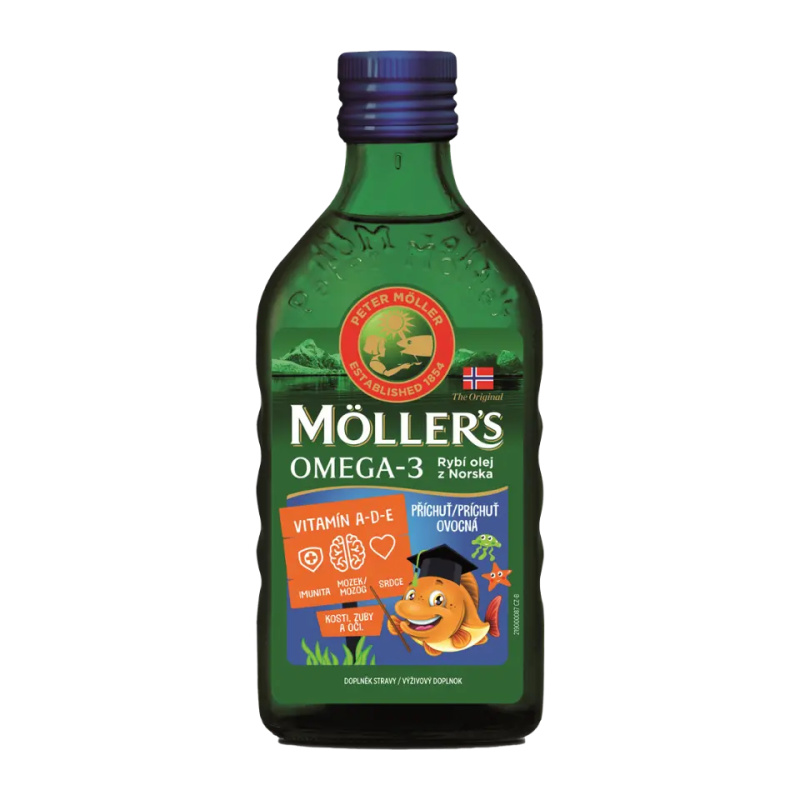 Mollers Omega 3 Ovocná příchuť 250ml