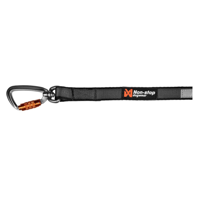 NON-STOP Dogwear Move leash vodítko pro psy černá, Tloušťka vodítka (mm): 10