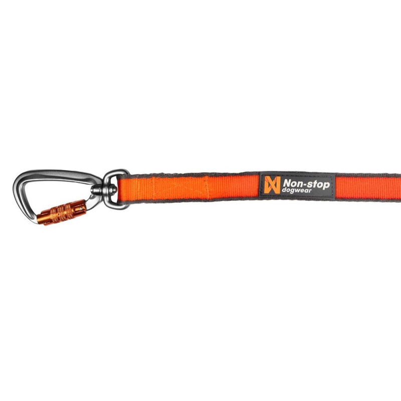 NON-STOP Dogwear Move leash vodítko pro psy oranžová, Tloušťka vodítka (mm): 15