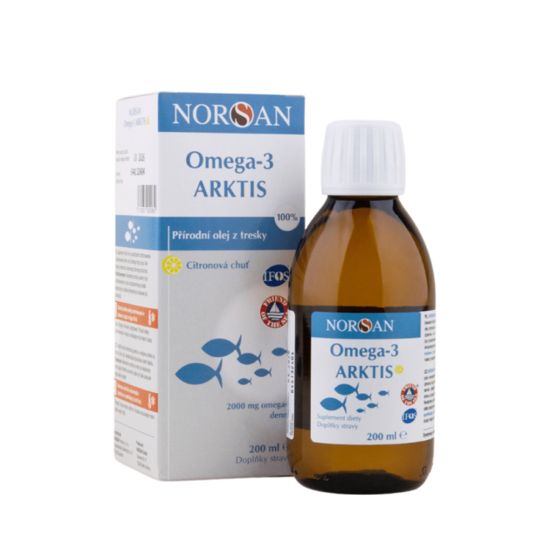 Norsan Omega-3 Arktis Olej citron.příchuť 200ml