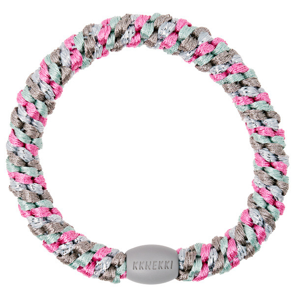 KKNEKKI Mix Bubelgum-Ice Blue  gumička do vlasů (růžovo-modrý mix) 1 ks
