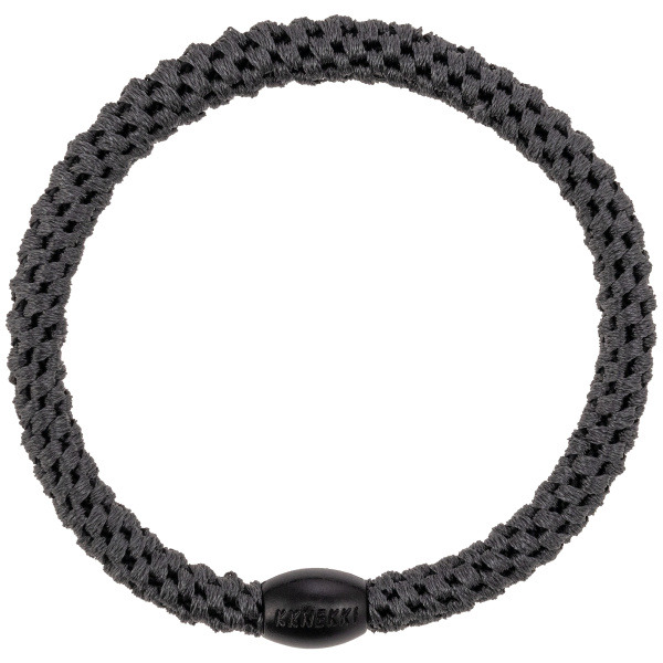 KKNEKKI Slim Charcoal tenká gumička do vlasů (antracitová) 1 ks