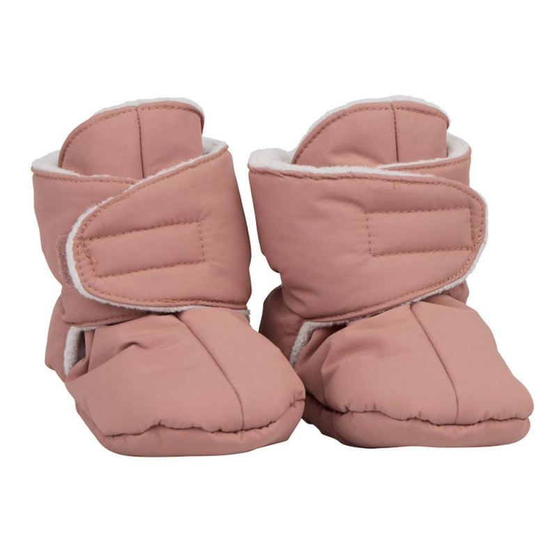 Voksi Baby Booties blush pink / light grey 1-2r