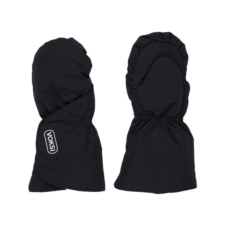 Voksi dětské rukavice black / light grey 0-1r