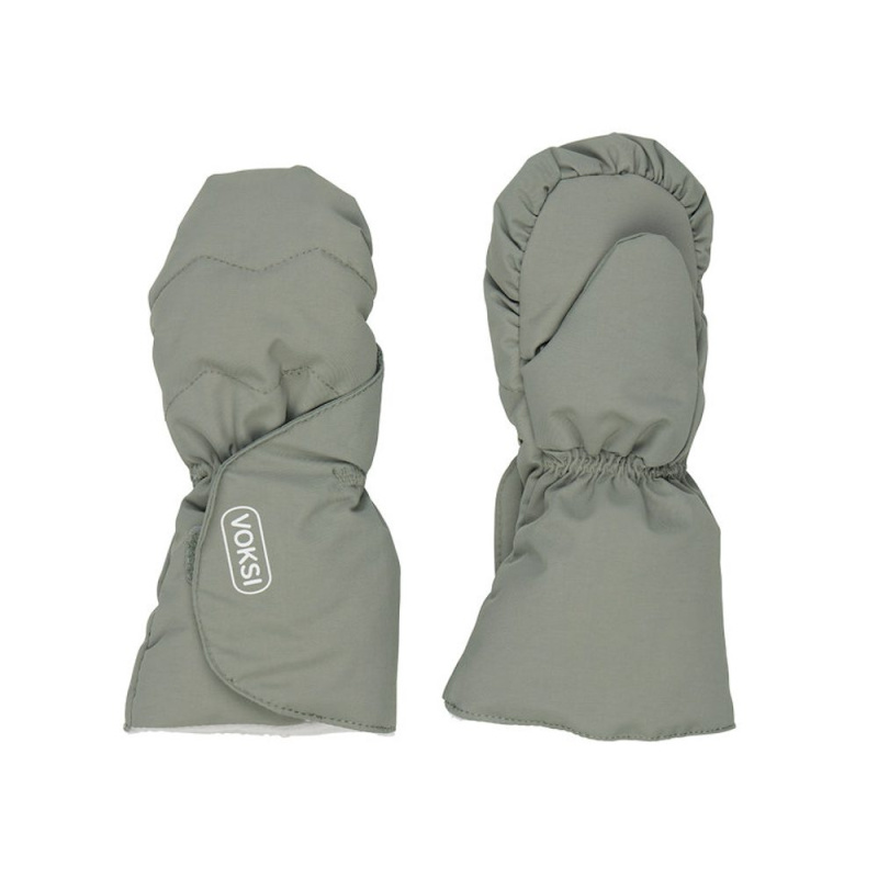 Voksi dětské rukavice meadow green / light grey 1-2r