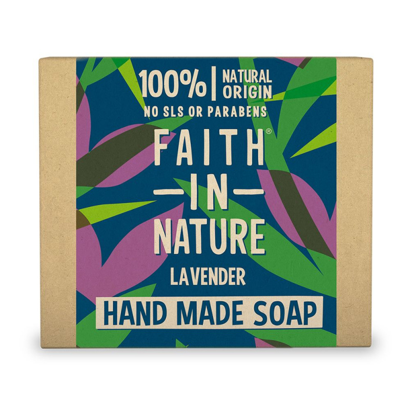 Faith in Nature rostlinné tuhé mýdlo s levandulí, 100 g
