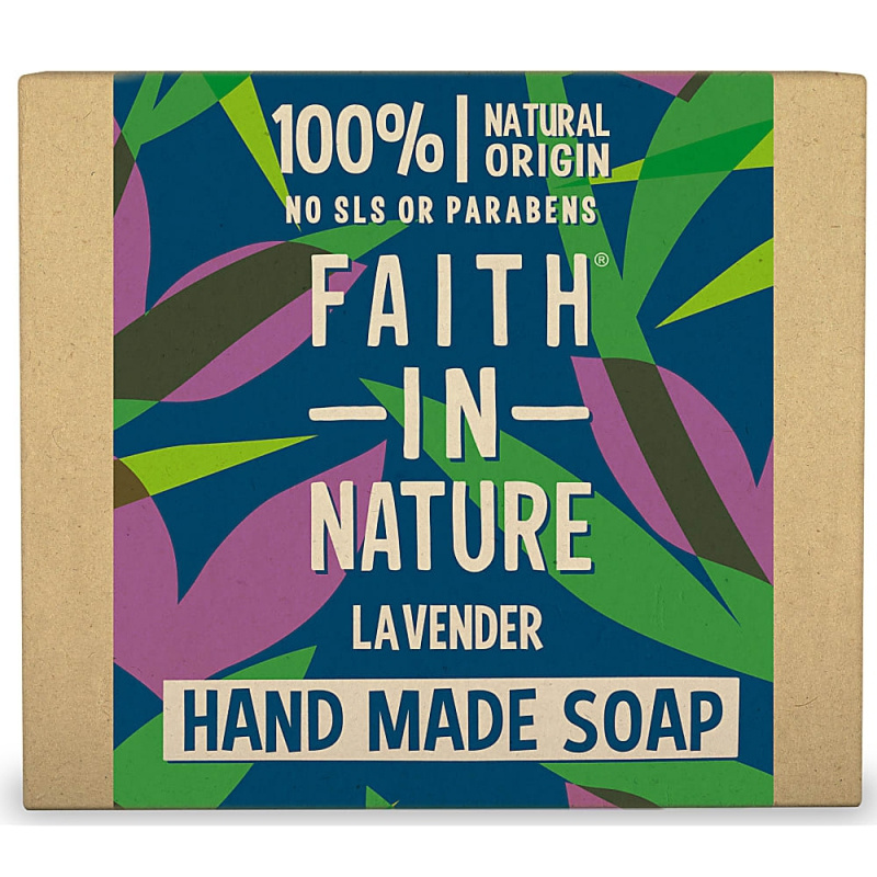 Faith in Nature rostlinné tuhé mýdlo s levandulí, 100 g