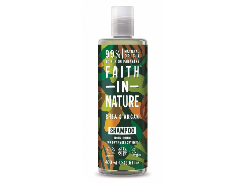 Faith in Nature Šampon argan a bambucké máslo, 400 ml