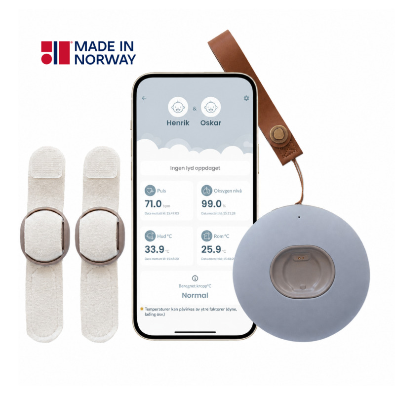 BabySensor Relax Twin, bezpečnost pro dvě děti 0m-5let, pásek ruka/noha