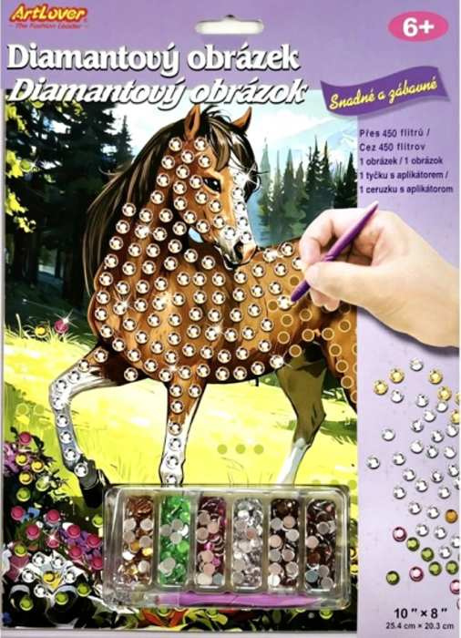 Diamantový obrázek - koně