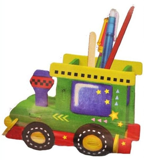 Dřevěné puzzle stojánek 20 x 15 cm slon