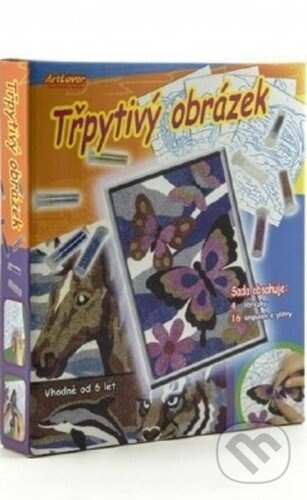 Třpytivý obrázek 4 ks