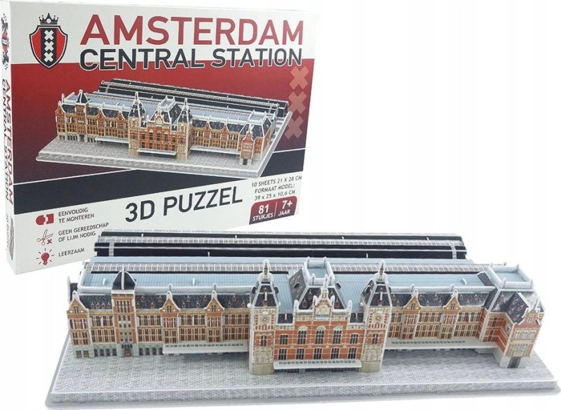 Matyska 3D puzzle Hlavní nádraží v Amsterdamu 81 ks