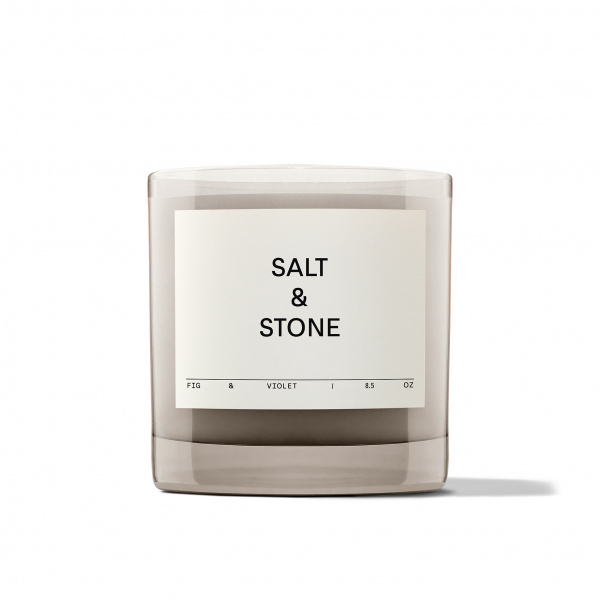 Salt & Stone Candle Fig & Violet parfémová svíčka 240 g